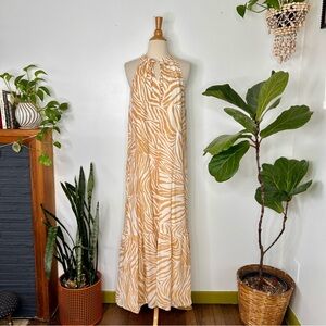 NWT Nine West  Zebra Print maxi Dress